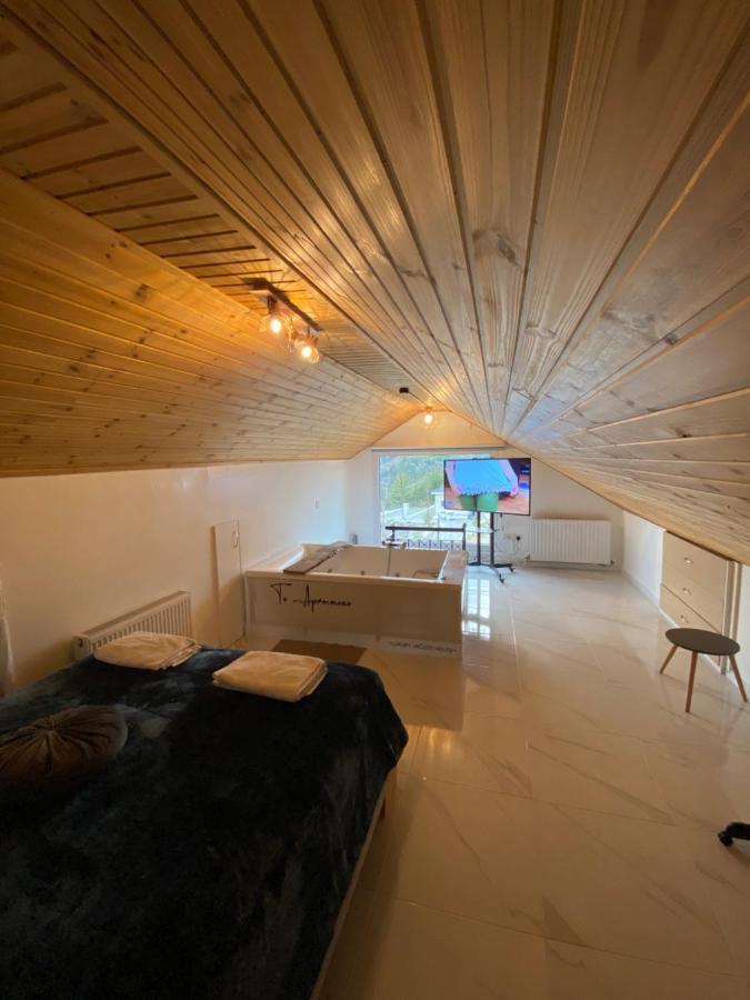 Aprosmeno Jacuzzi House 2 Lägenhet Agros Exteriör bild